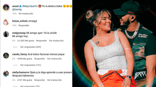 Anuel AA lanza su nueva canción y menciona a Karol G: “Te la dedico bebé”