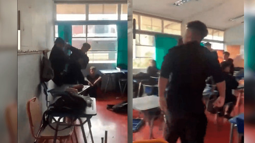 Estudiante golpeó a su docente durante clases 