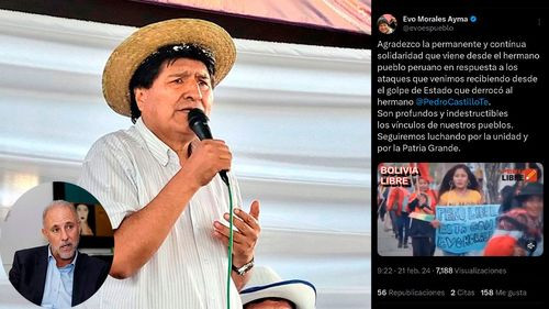 Perú mantiene impedimento de ingreso a Evo Morales por presunta desestabilización del Sur del País