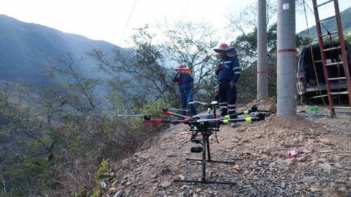 Tecnología de drones optimiza tiempos en obras de electrificación rural