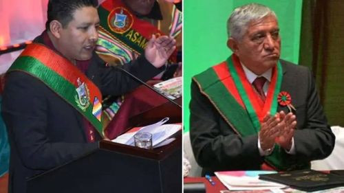 Gobernador Quispe Reclama al Alcalde Arias por Tarima en Sesión de Honor