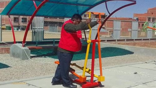 En el Distrito 5 cuentan los días para estrenar un parque con un tobogán como principal atractivo