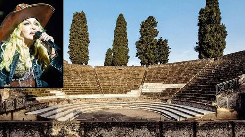 Indignación en Italia por la fiesta de cumpleaños de Madonna en el histórico Teatro Grande de Pompeya