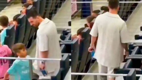 Hijo de Luis Suárez se hace viral por evitar a Messi y saludo obligado