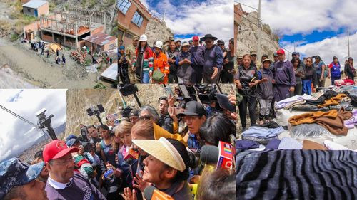 Ayuda humanitaria llega a bajo llojeta tras el desborde del río pasajahuira