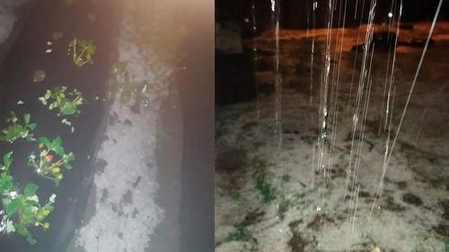 Lluvia con granizo sorprende a Vallegrande