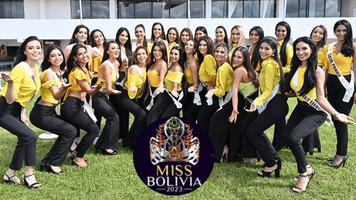 Las candidatas que competirán este sábado por la corona del Miss Bolivia 2023