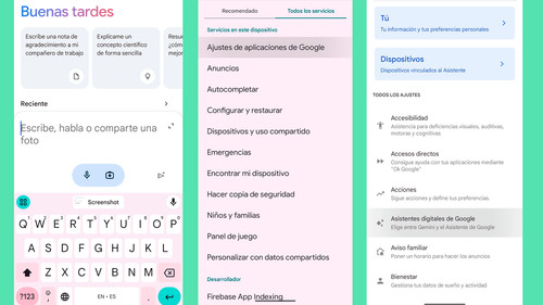 Cómo cambiar el asistente de google por gemini en android