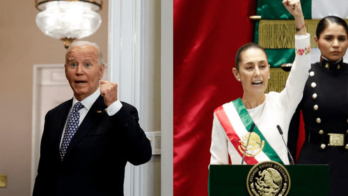 Joe Biden felicita a Sheinbaum por su histórica toma de posesión como presidenta de México