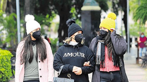 El invierno llegó a Santa Cruz, se prevé temperaturas de cinco grados